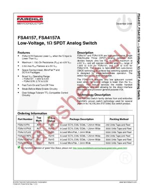 FSA4157AL6X_F087 datasheet  